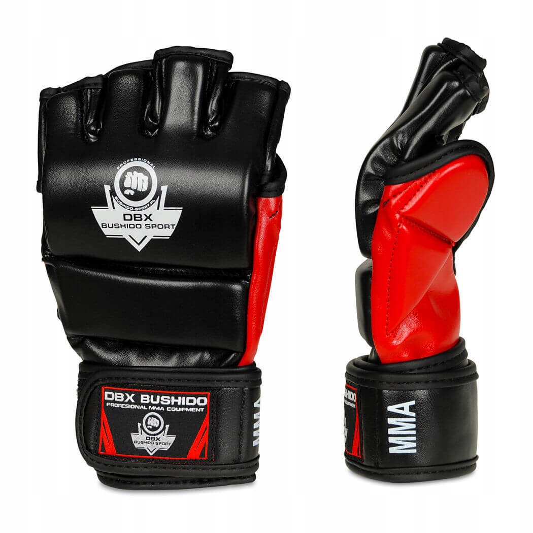 RĘKAWICE DO MMA GRAPPLINGOWE TRENINGOWE PŁASKIE NA WOREK DBX BUSHIDO L Marka DBX BUSHIDO