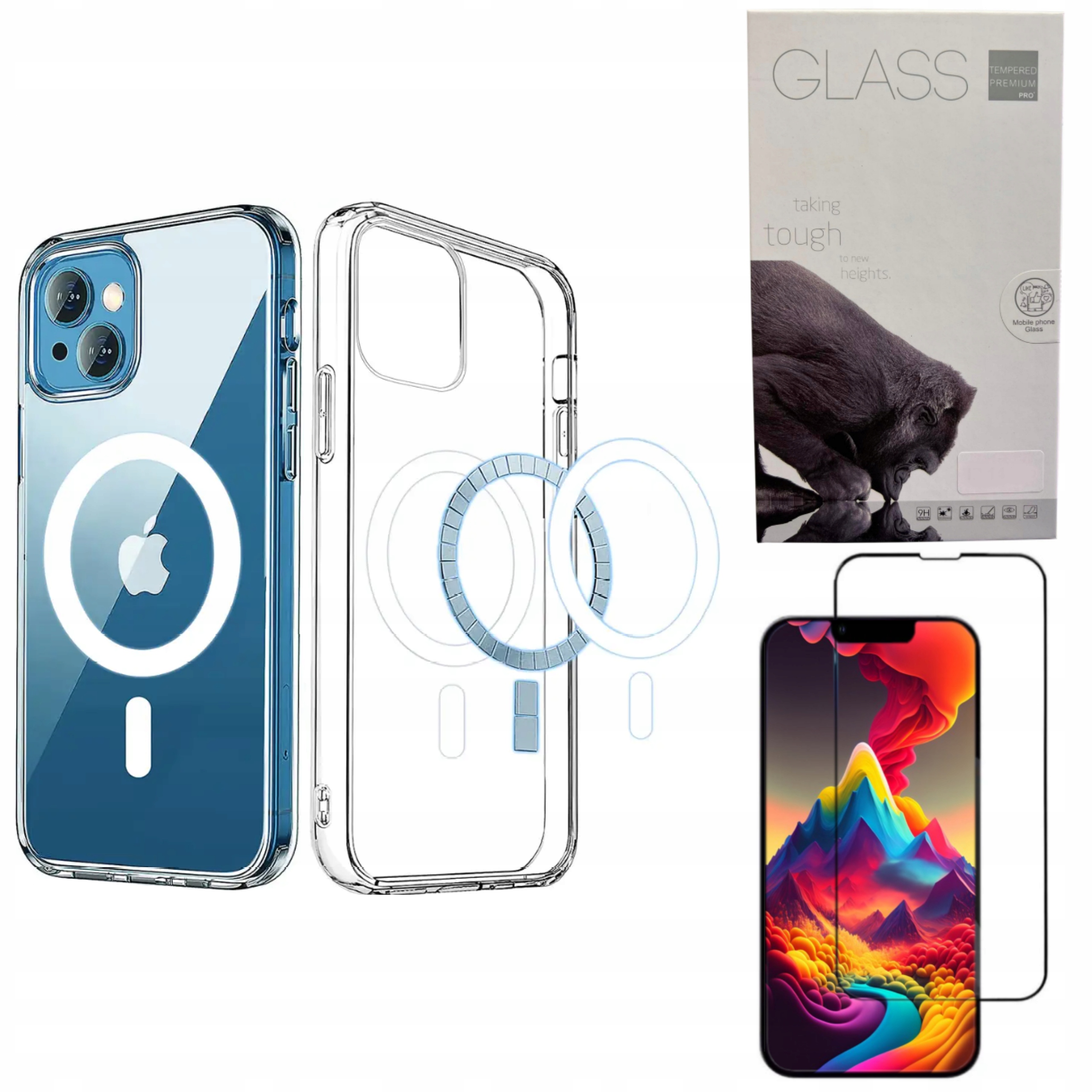 

Przezroczyste Etui Do Iphone 14 Magsafe Szkło