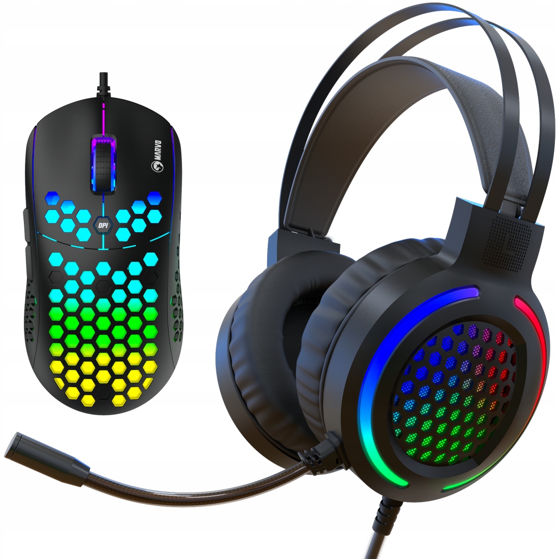 

Super Zestaw Gaming Słuchawki Mysz-ka Gracza 2-w-1