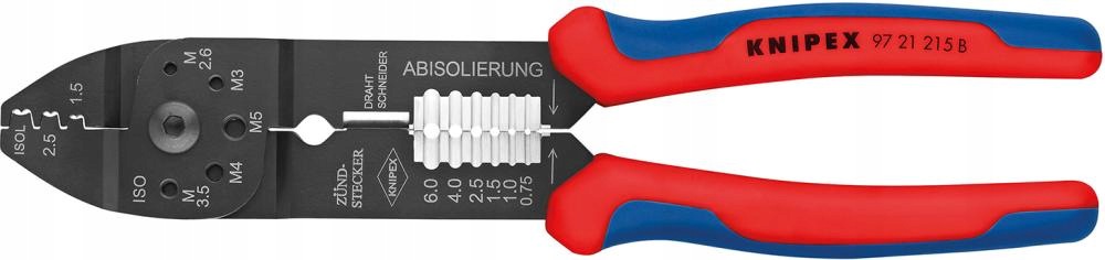 Kleště na krimpování konektorů 0,5-2,5 mm² 97 21 215 B Knipex