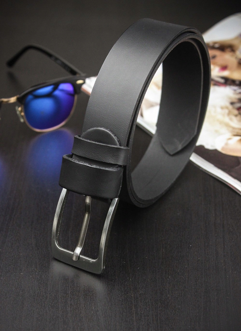 PASEK MĘSKI SKÓRZANY DO SPODNI STEVENS CZARNY Q1 Cechy dodatkowe brak