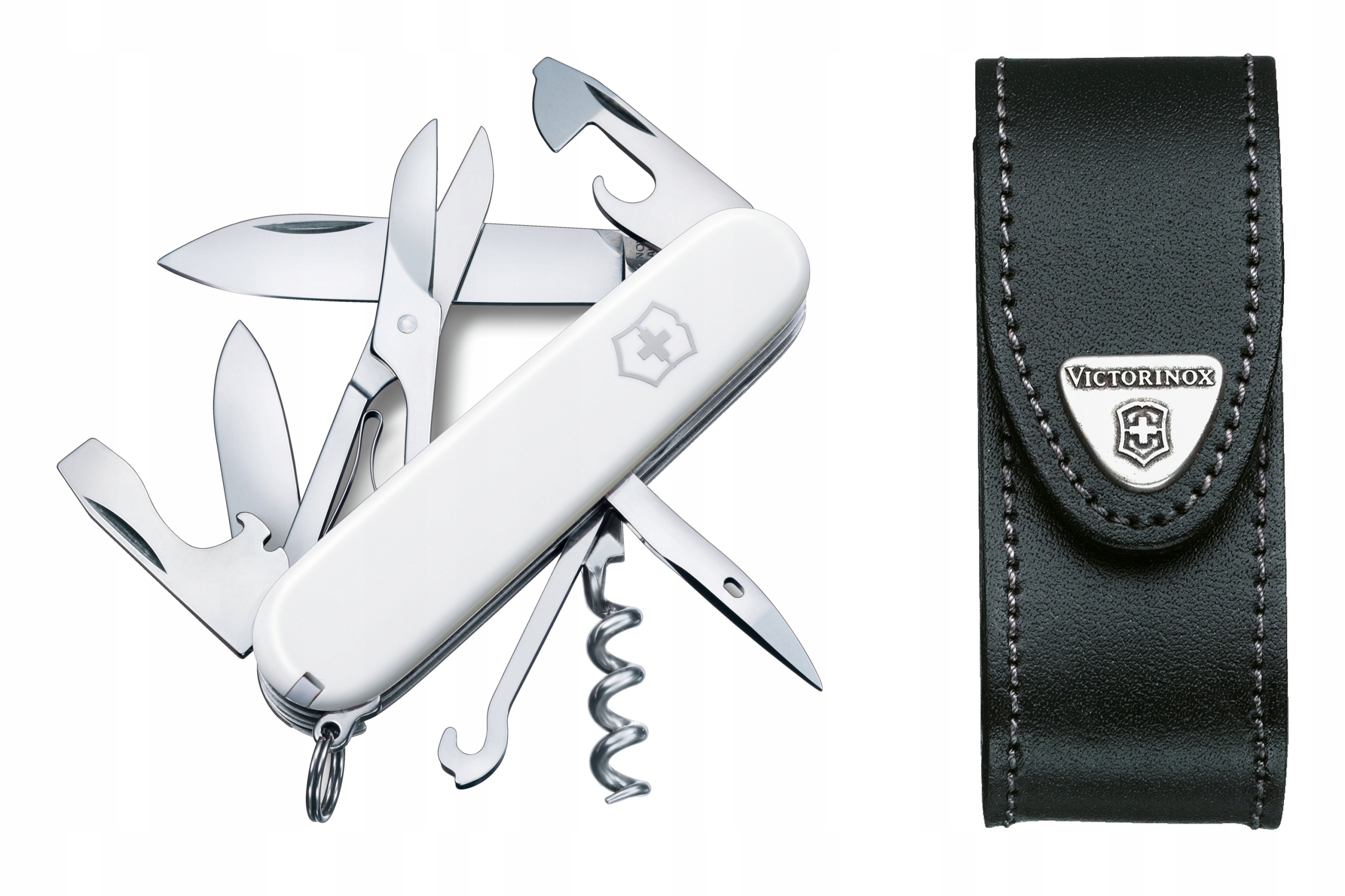 Victorinox 1.3703.7, scyzoryk Climber etui skórzane 4.0520.3, 91 mm