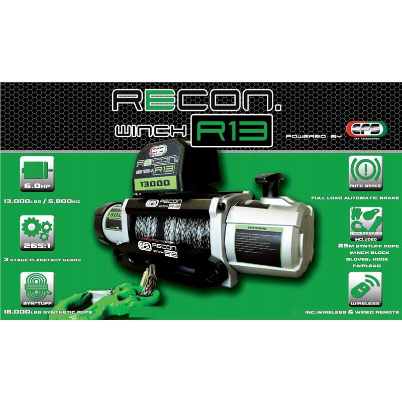 WYCIĄGARKA 6HP 13000LBS/ 5900kg Z LINĄ SYNTETYCZNĄ Producent inny