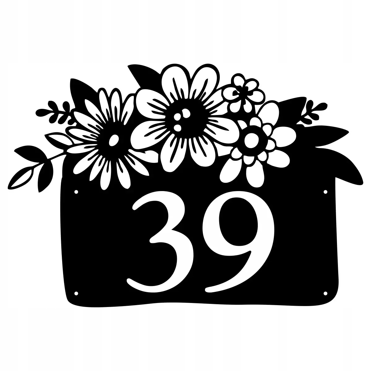 Číslo Na Dom 80 cm Tabuľa Adresa Ocel 2MM Grafika 208