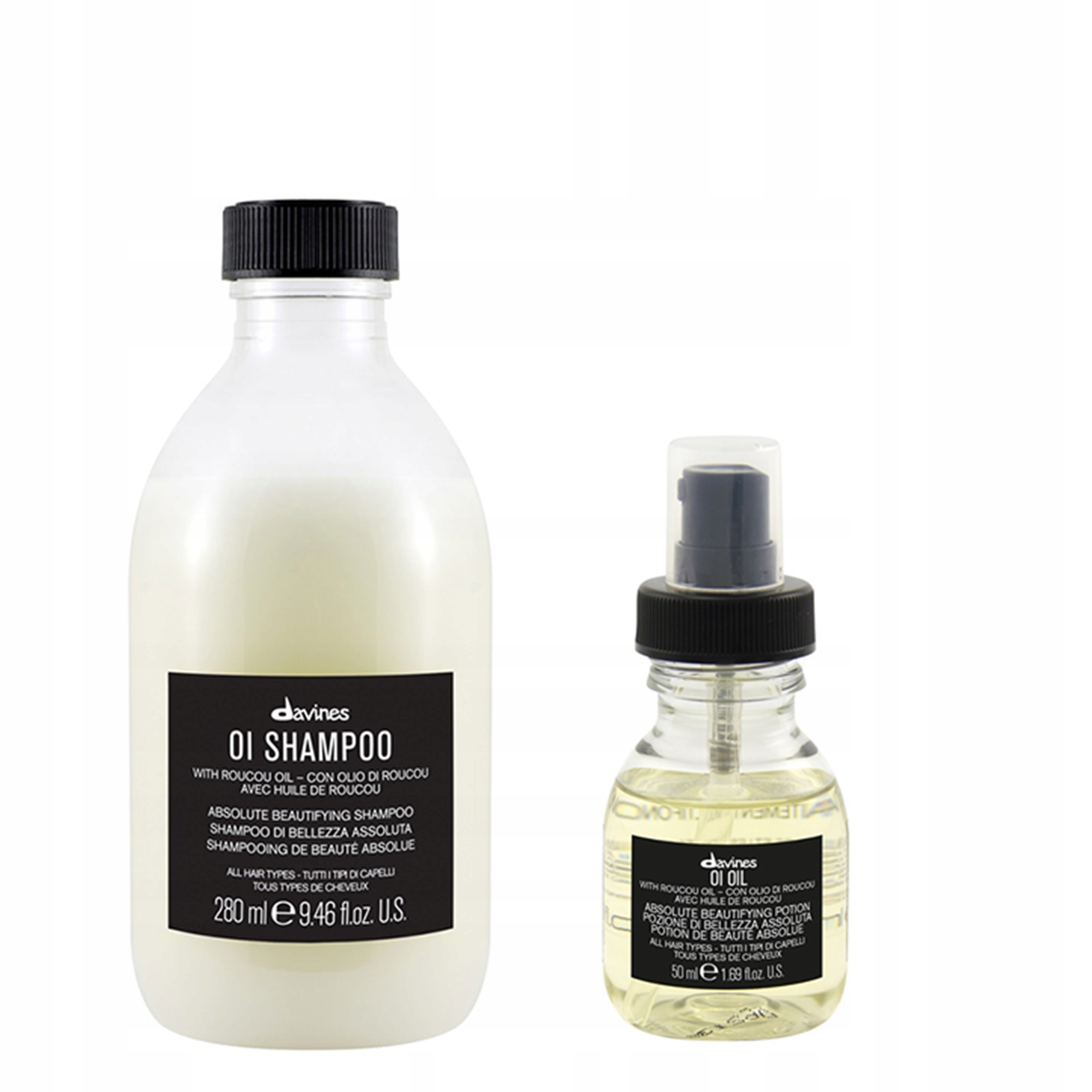 Davines Oil Olej 50ML Šampon 280ML Rekonstrukce