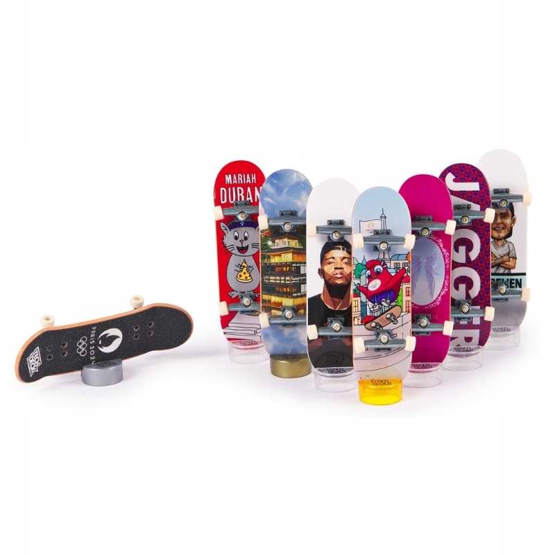 TECH DECK НАБІР З 8 СКЕЙТБОРДІВ PARIS 2024 COMPETITION LEGENDS FINGERBOARD