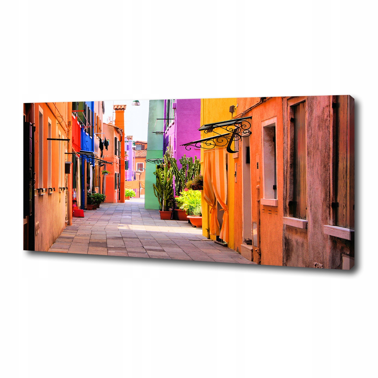 

Foto obraz na płótnie Kolorowe uliczki 125x50 cm
