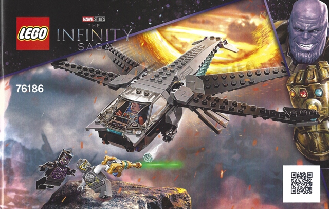 LEGO Instrukcja Black Panther Dragon Flyer 76186-1