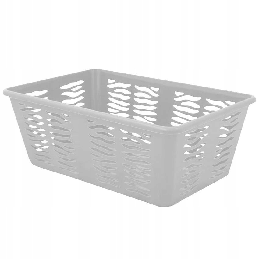 KOSZYK PLASTIKOWY ZEBRA 4 SZARY BRANQ