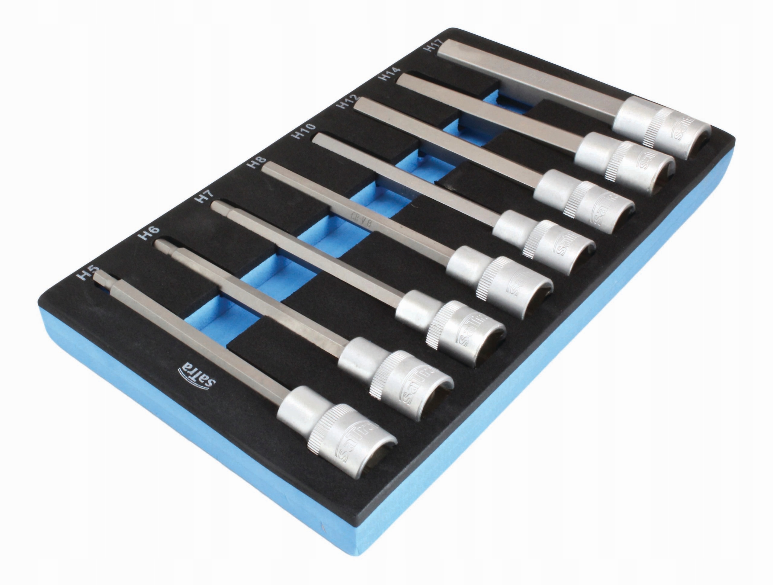 Nasadki Długie Hex 140MM 1/2" 8 Szt H5 H17