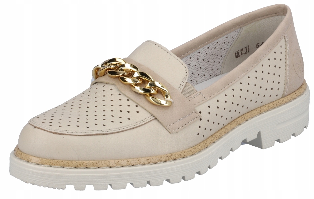 Rieker 54852-60 36 kožené polobotky mokasíny