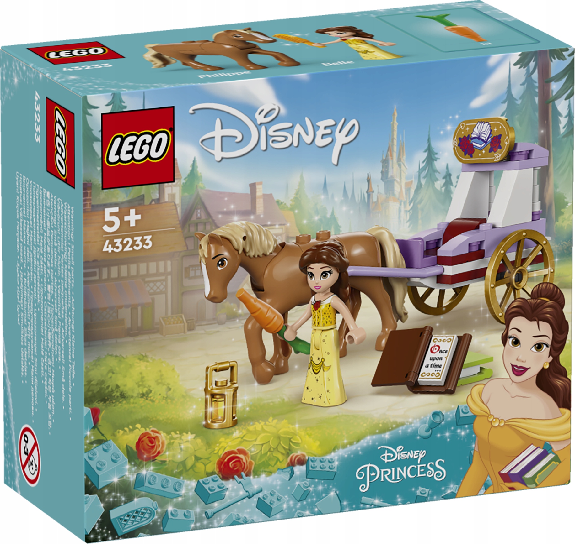 LEGO DISNEY PRINCESS 43233 Bryczka z opowieści Belli Klocki 62 Elementów