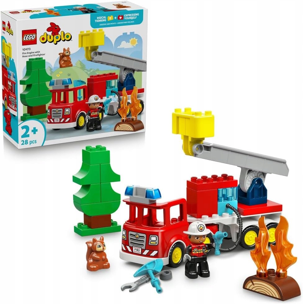 Lego Duplo Hasičský vůz s hadicí a hasičem 10473 2+