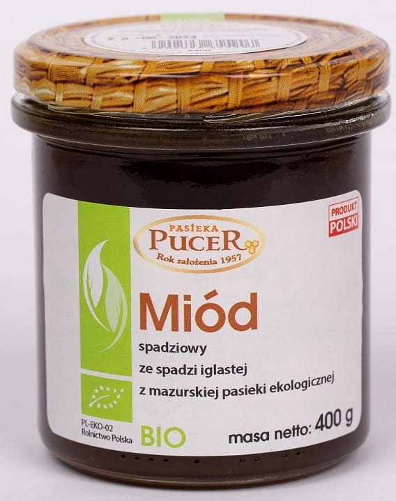 Levně Pucer Medovicový med z jehličnanů Bio 400 g