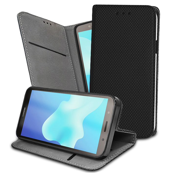 

Etui Do Huawei Y5 2018 Zamykane Magnes +szkło Mbm