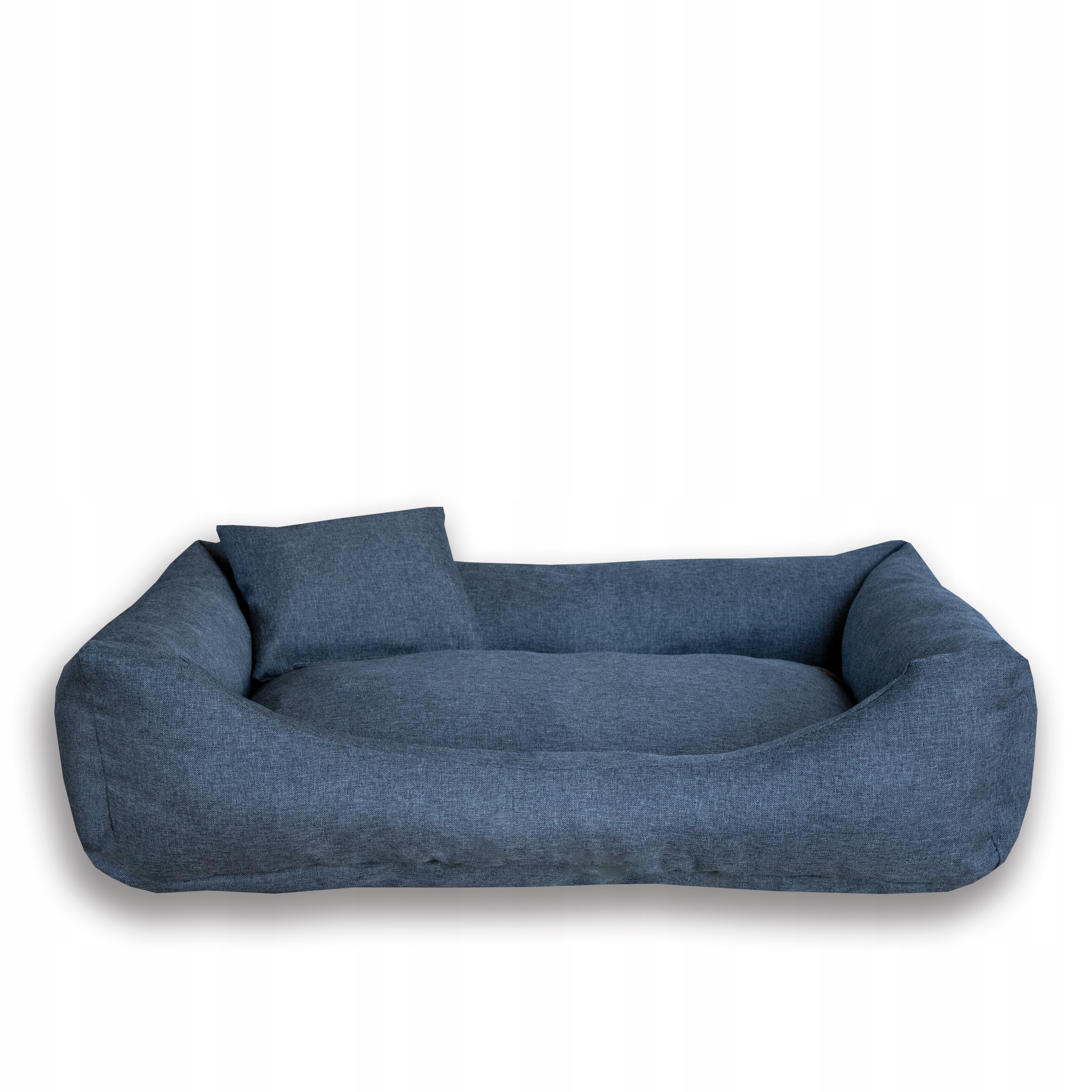 Levně Pelíšek pro psa L 90 x 70 cm, odnímatelný potah, barva šedá