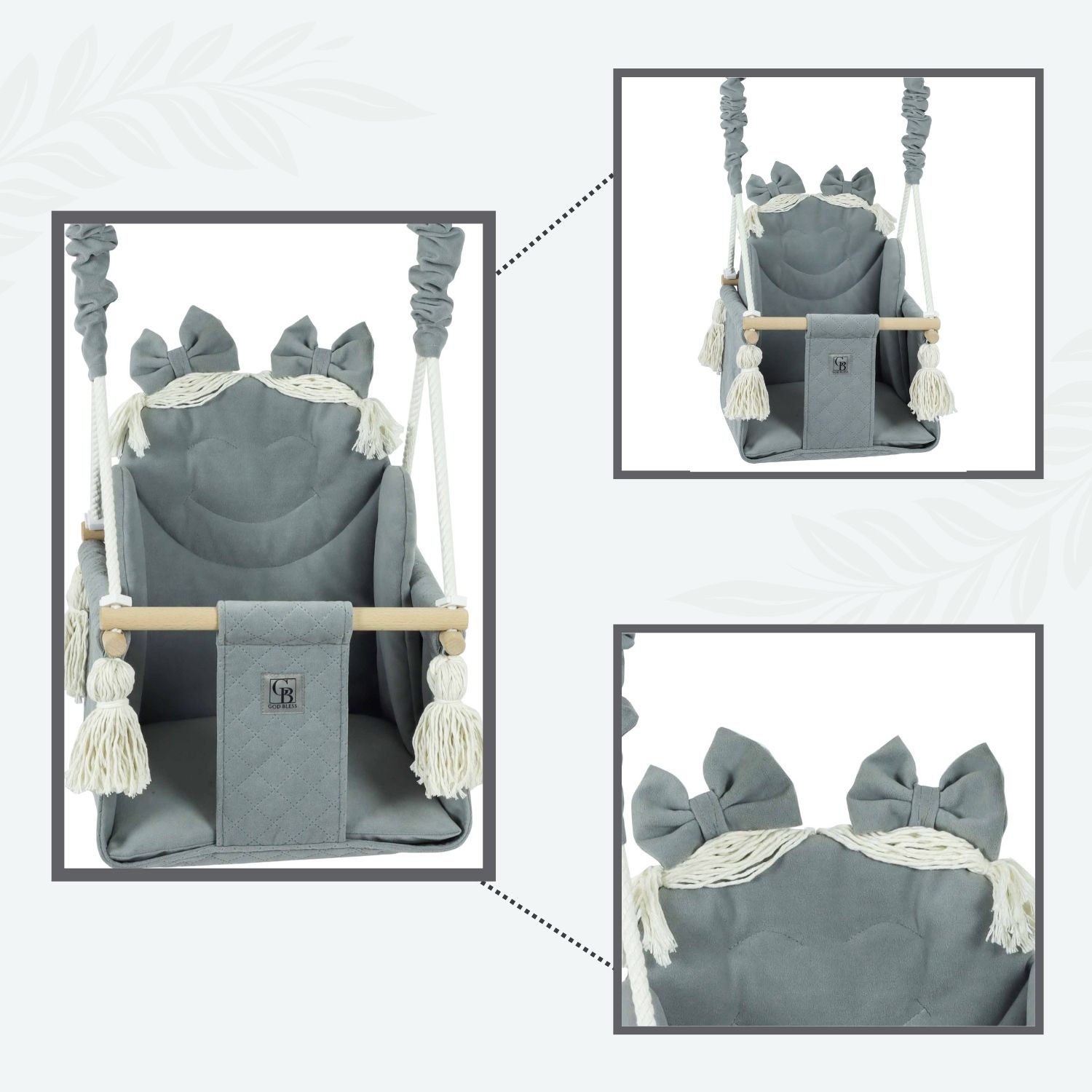 HUŚTAWKA DLA DZIECI DO DOMU REGULOWANA PRODUCENT CERTYFIKAT - CE Materiał drewno