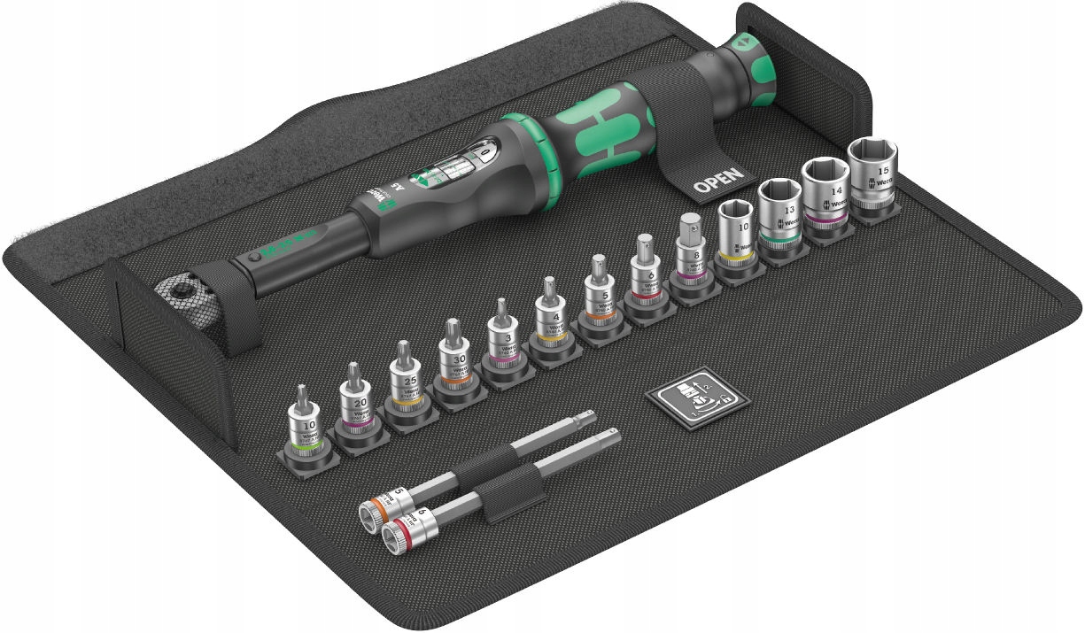 Zestaw Narzędzi Bicycle Set Torque 1, 2,5-25 Nm, 16 Część 05004180001 Wera