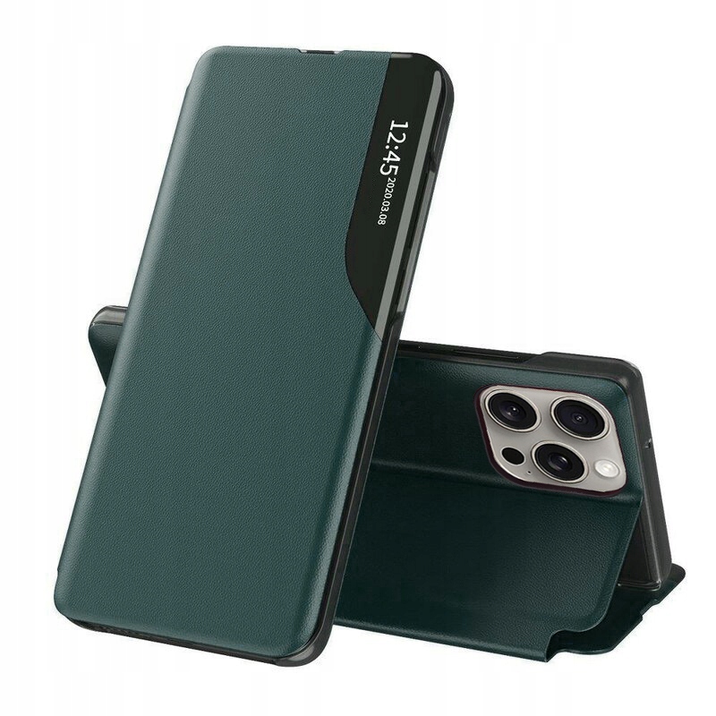 Techsuit eFoLD Series etui z klapką do iPhone 15 pro Ciemnozielony