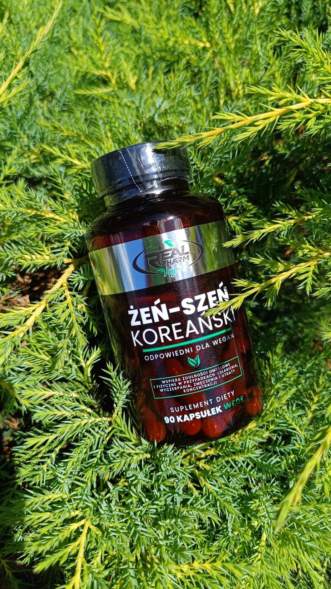 ŻEŃ-SZEŃ KOREAŃSKI LIBIDO energia PAMIĘĆ stres Real Pharm Vege 90 kapsułek Kod producenta 5902444721228