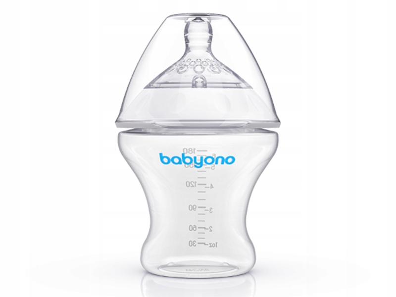 BUTELKA ANTYKOLKOWA BABYONO NATURAL NURSING 180 ML WOLNY PRZEPŁYW 0M+ Kod producenta 1450