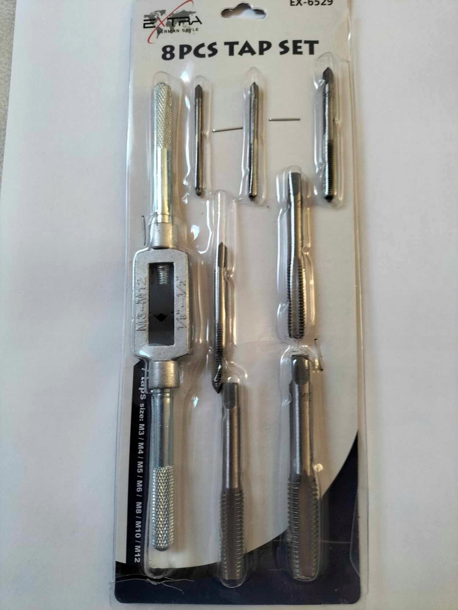 ZESTAW GWINTOWNIKÓW WARSZTAT 8 ELEMENTÓW M3-M12 Stan opakowania oryginalne