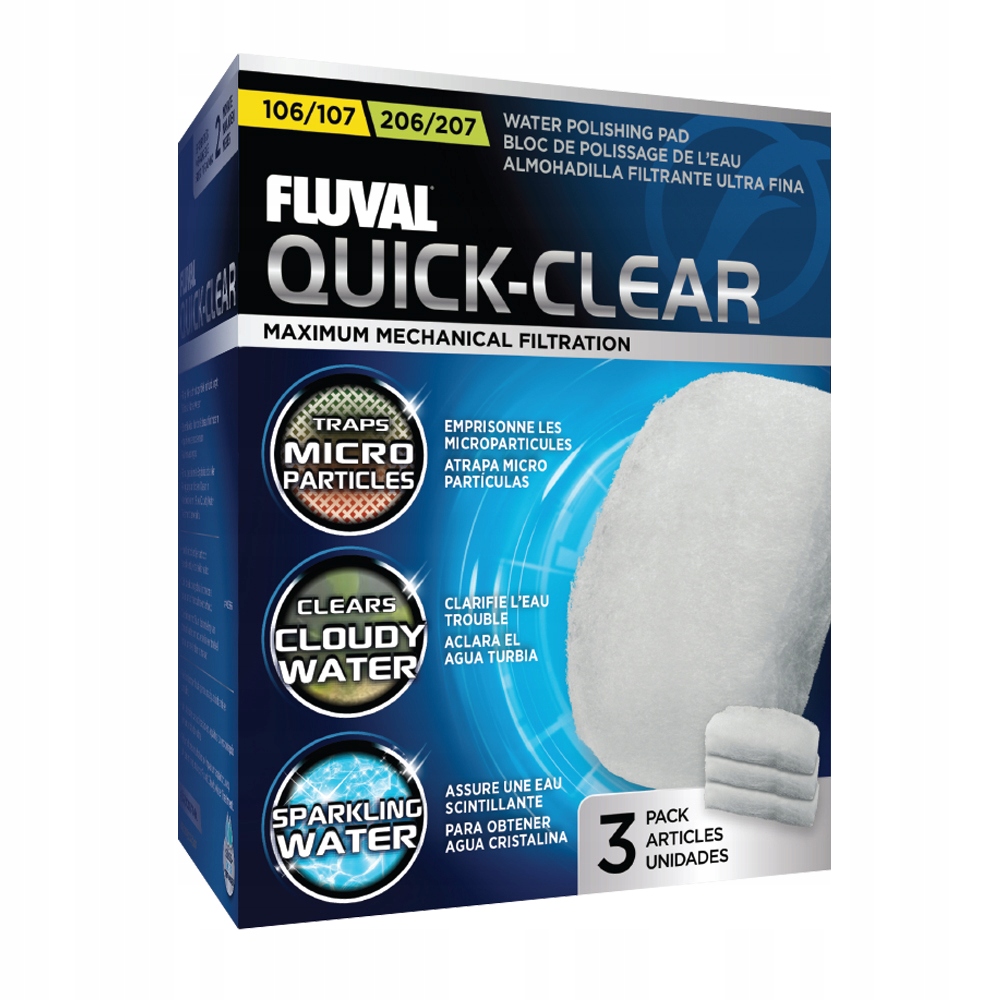 

Wkład Fluval Quick-Clear do filtrów106,206,107,207