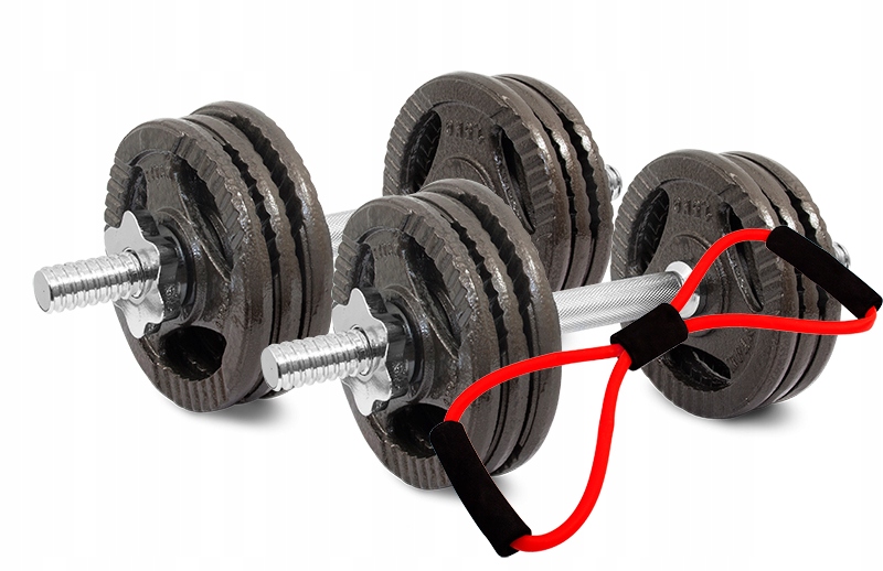 

Hantle Żeliwo Kierownice 2X10 Kg Sztangielki 20KG