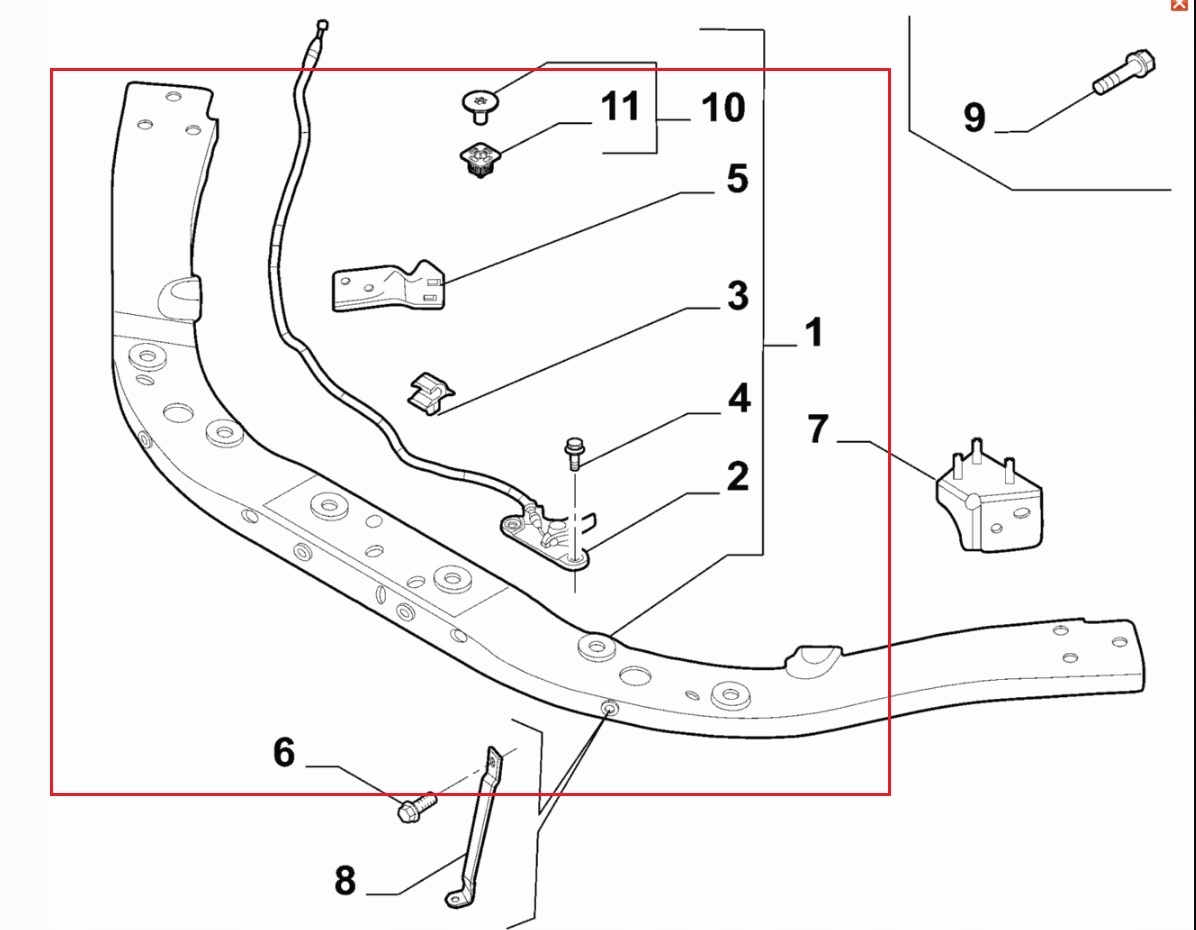 Pas przedni Alfa Romeo Giulia NOWY ORYGINALYNY Producent części Alfa Romeo OE