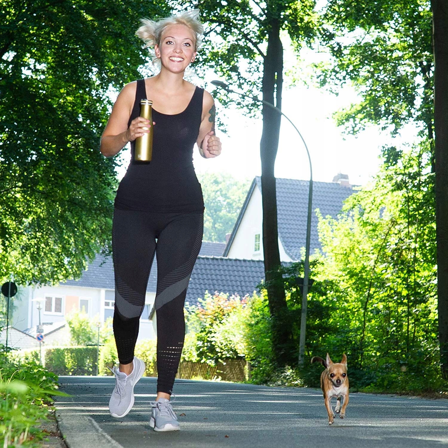 STALOWA BUTELKA TERMICZNA 0,75l Lurch złota Marka Lurch