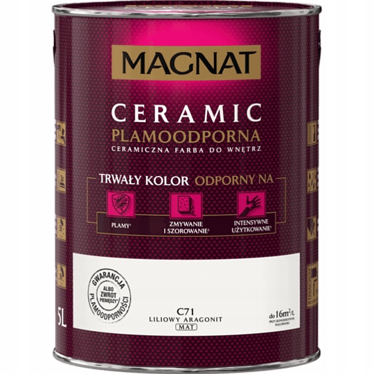 

Farba Magnat Ceramic 5L C71 Liliowy Aragonit