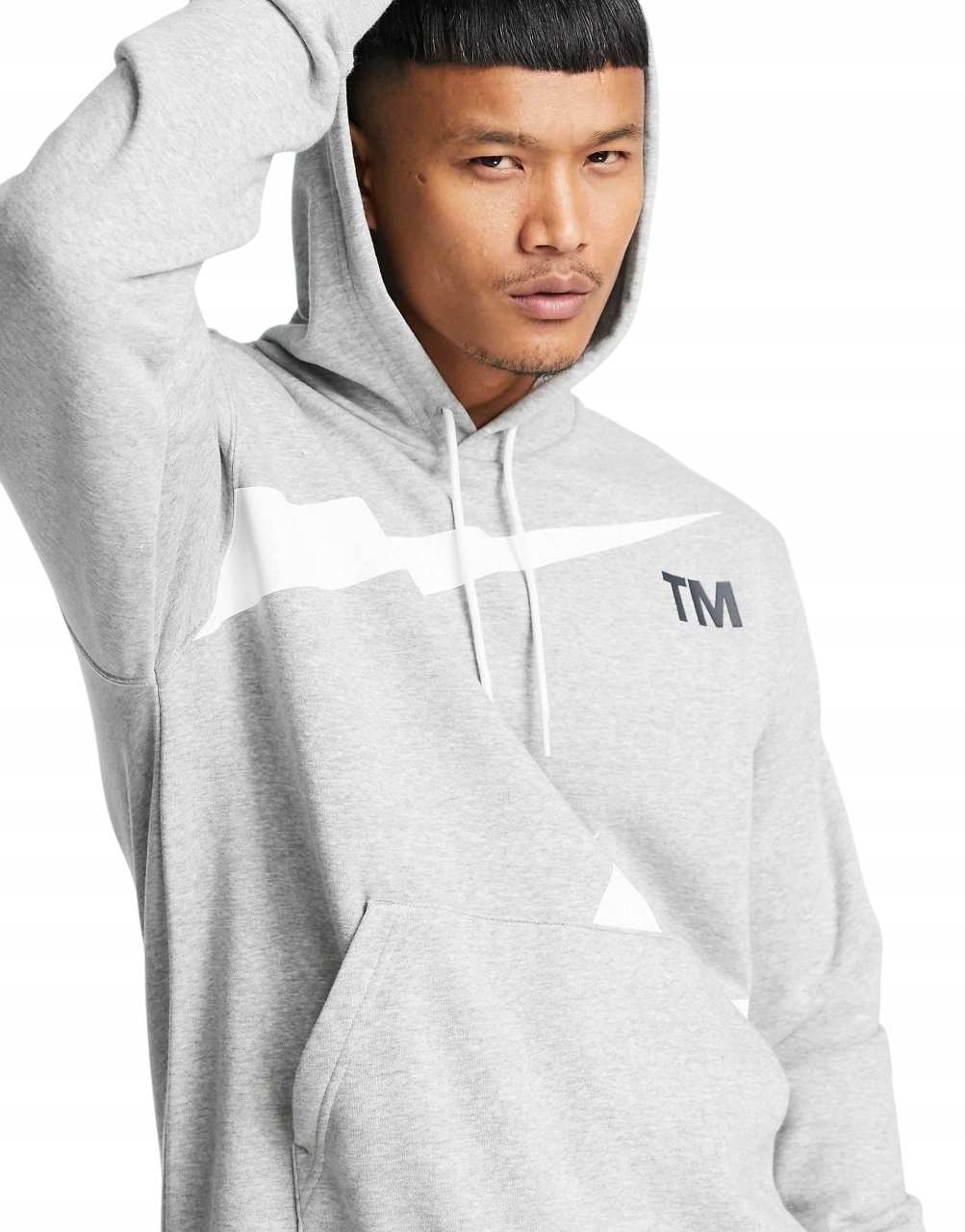 Nike Mikina Hoodie s kapucí Multilogo Tm Bavlna Šedá Sportovní