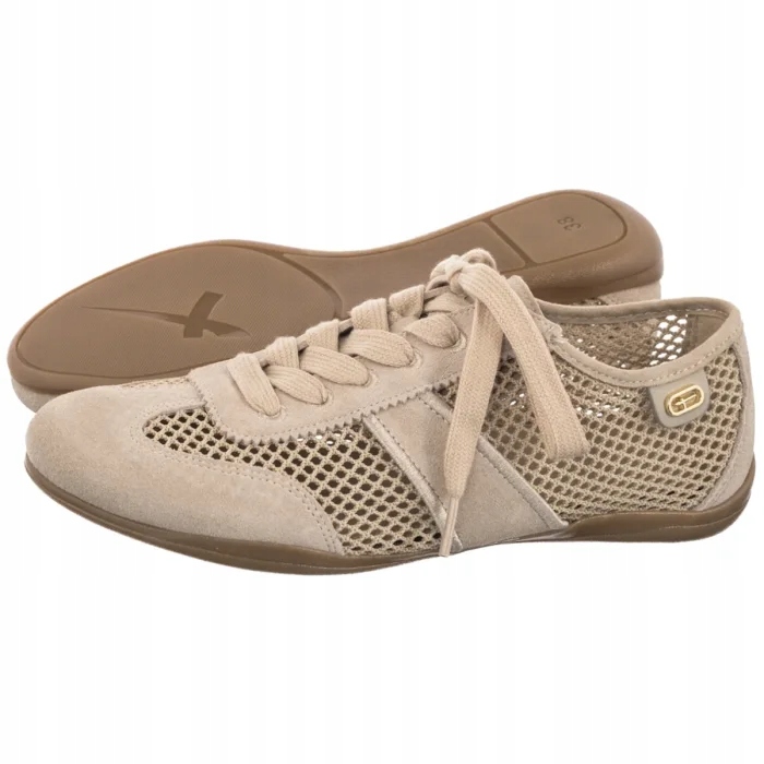 Dámské polobotky Tamaris Béžové Ažurové 1-23608-46 400 Béžové