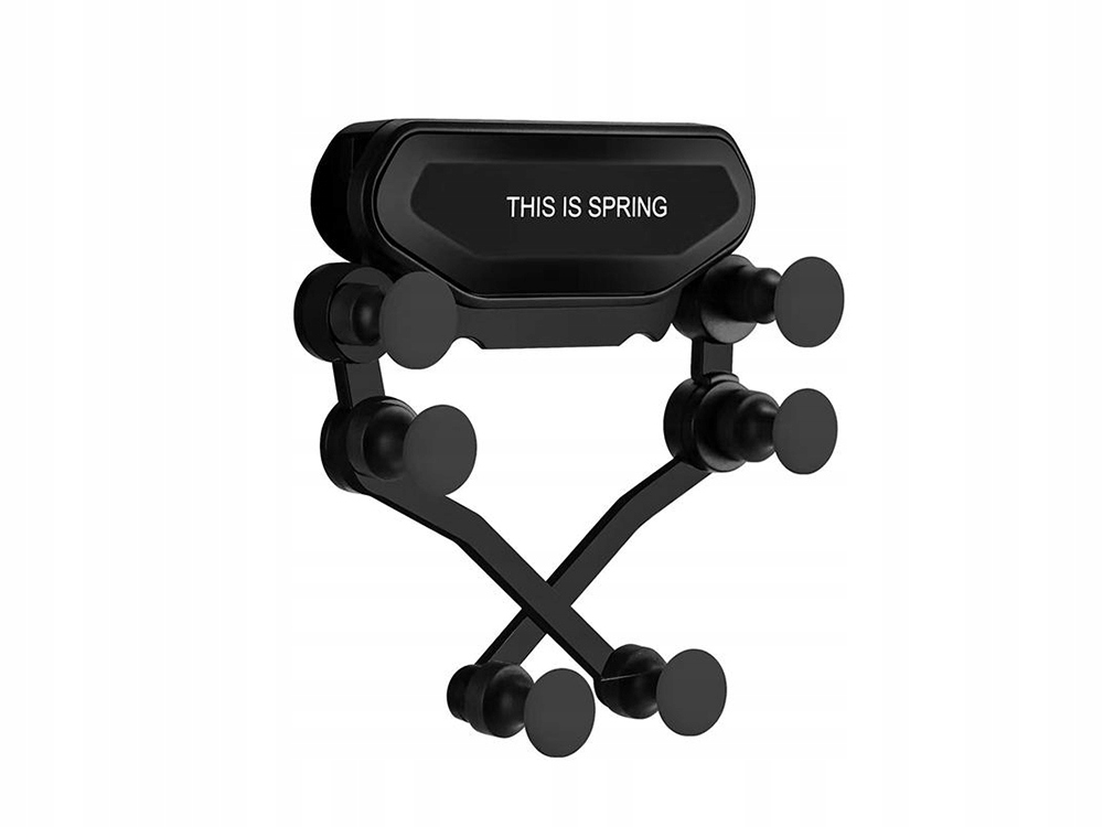 UCHWYT SAMOCHODOWY NA TELEFON GRAWITACYJNY UNIWERSALNY DO AUTA KRATKI Kolor czarny