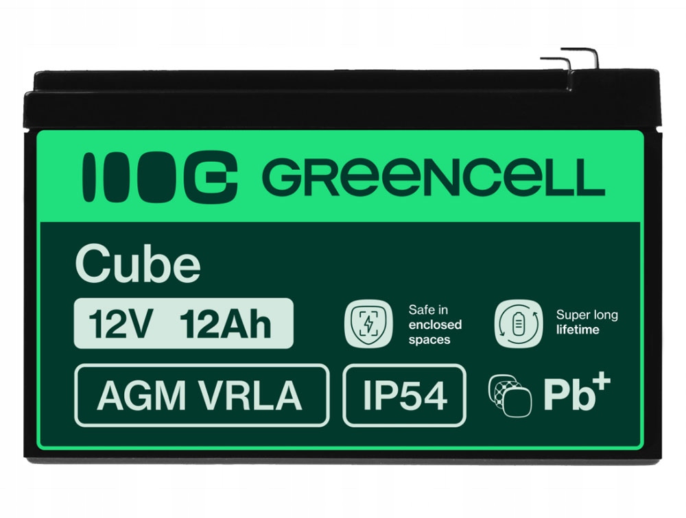 Agm Akumulator Green Cell 12V 12Ah Pojazdy Elektryczne Ups Solar 15X9.5X9.2
