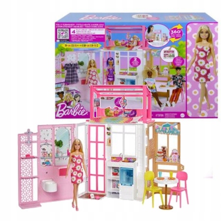 

Mattel Barbie Kompaktowy domek lalka HCD48