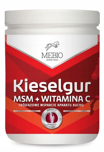 Krzem suplement dla konia Mebio Msm Witamina C proszek 1 kg