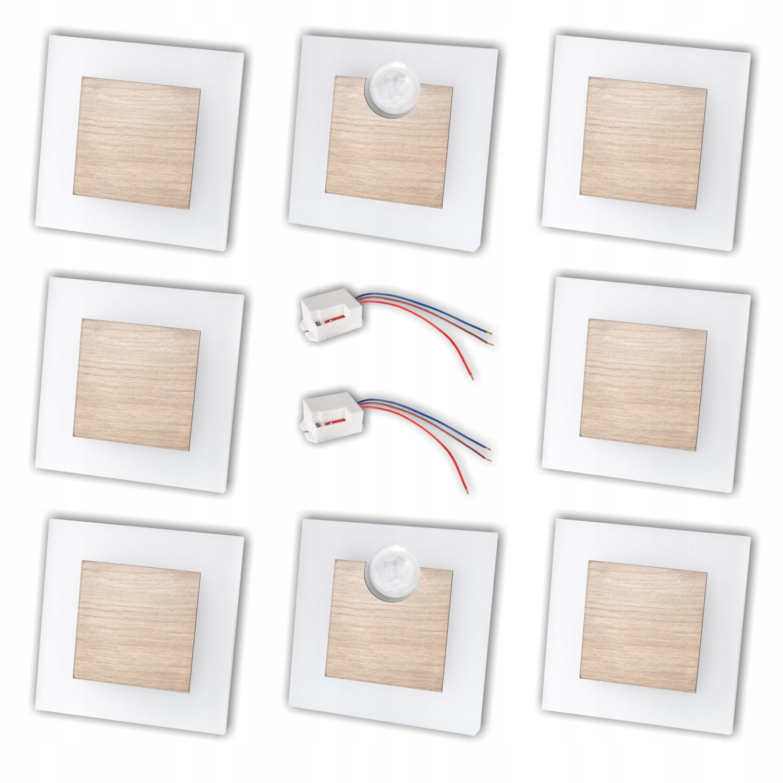 

Zestaw 6x Oprawa Schodowa 230 Q30 Dąb 2x Czujnik