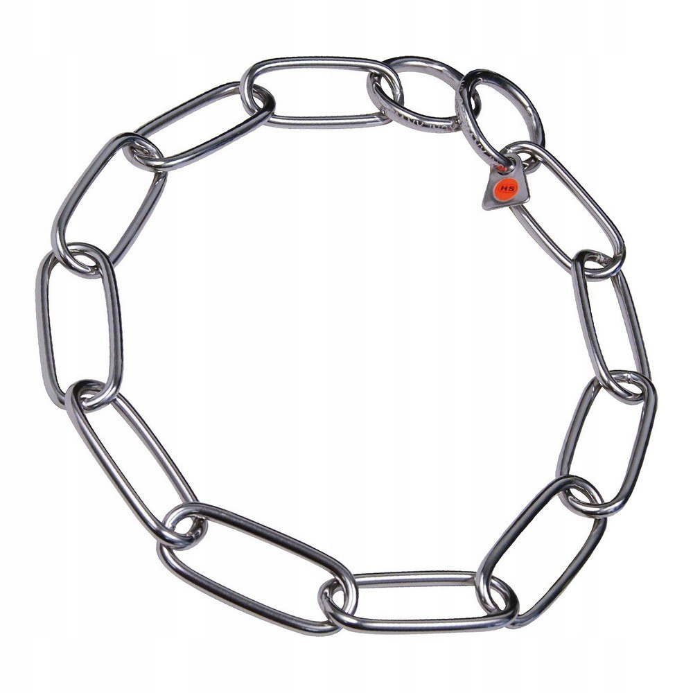 Levně Obojek pro psa Hs Sprenger Stříbrný Dlouhé články (59 cm)