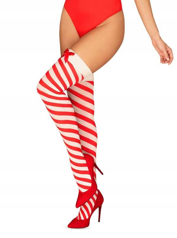 

Obsessive pończochy Kissmas Czerwony, L/XL