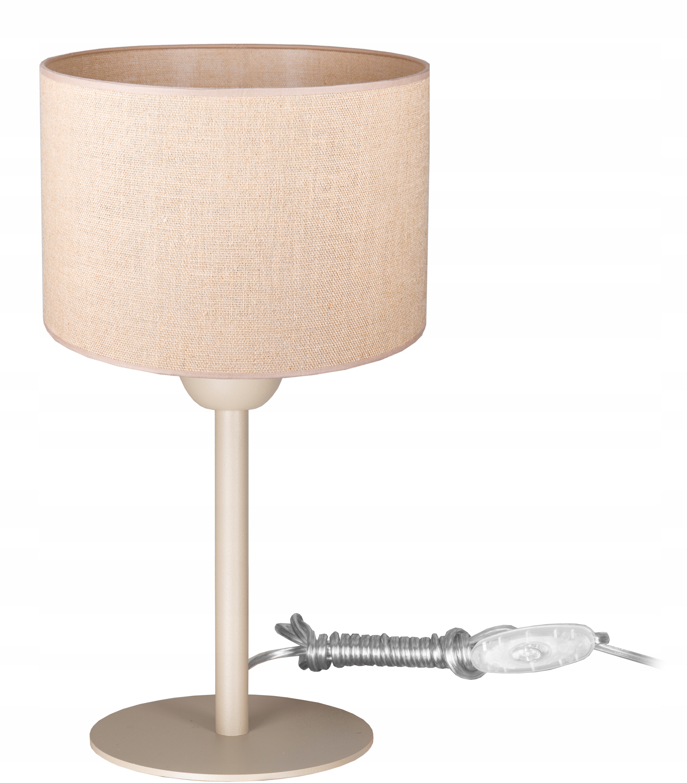 Stylová Noční Lampa Stolní Stínidlo Moderní Boho Juta Loft Led E27