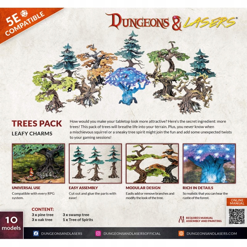 Trees Pack - Las Dungeons & Lasers System Inne systemy