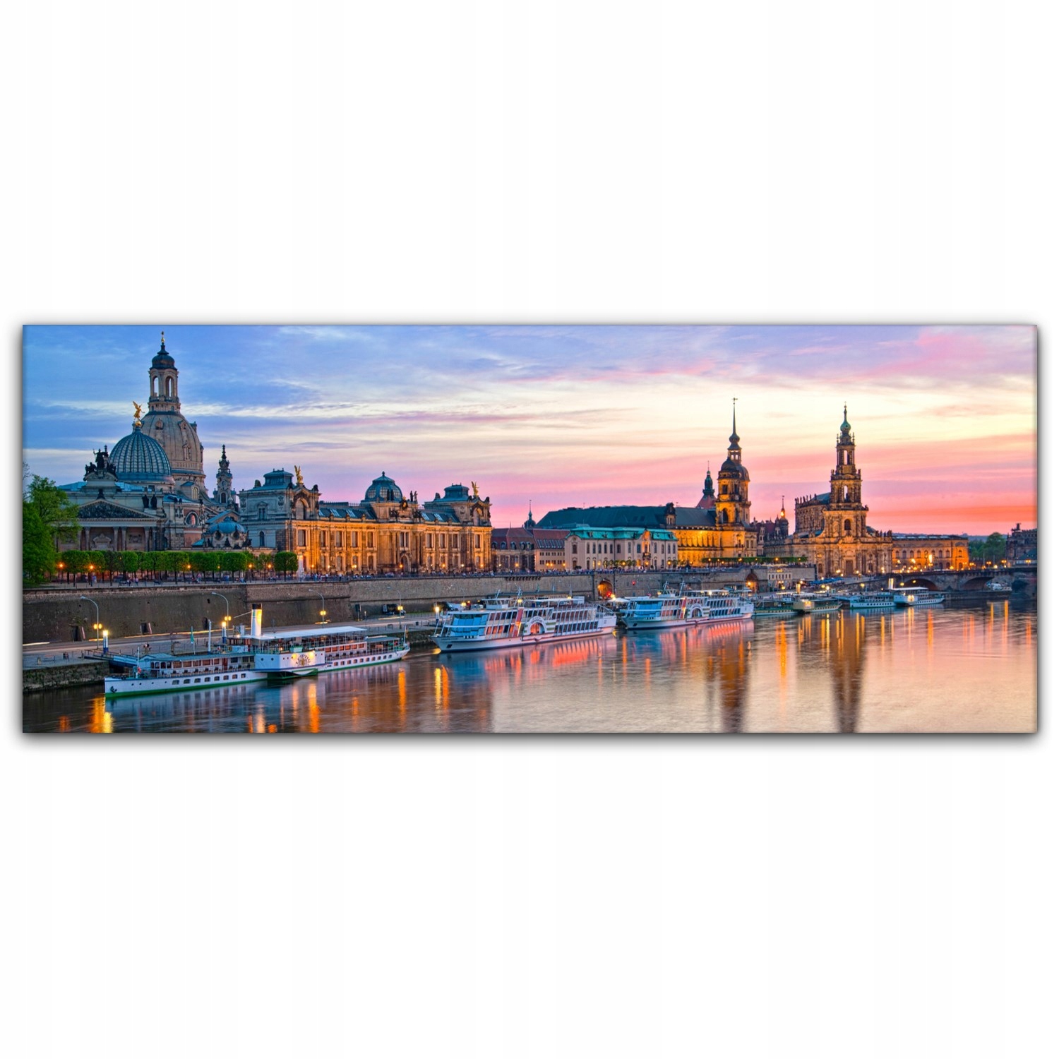 

Obraz płótno canvas 125x50 Drezno Miasto Budynki