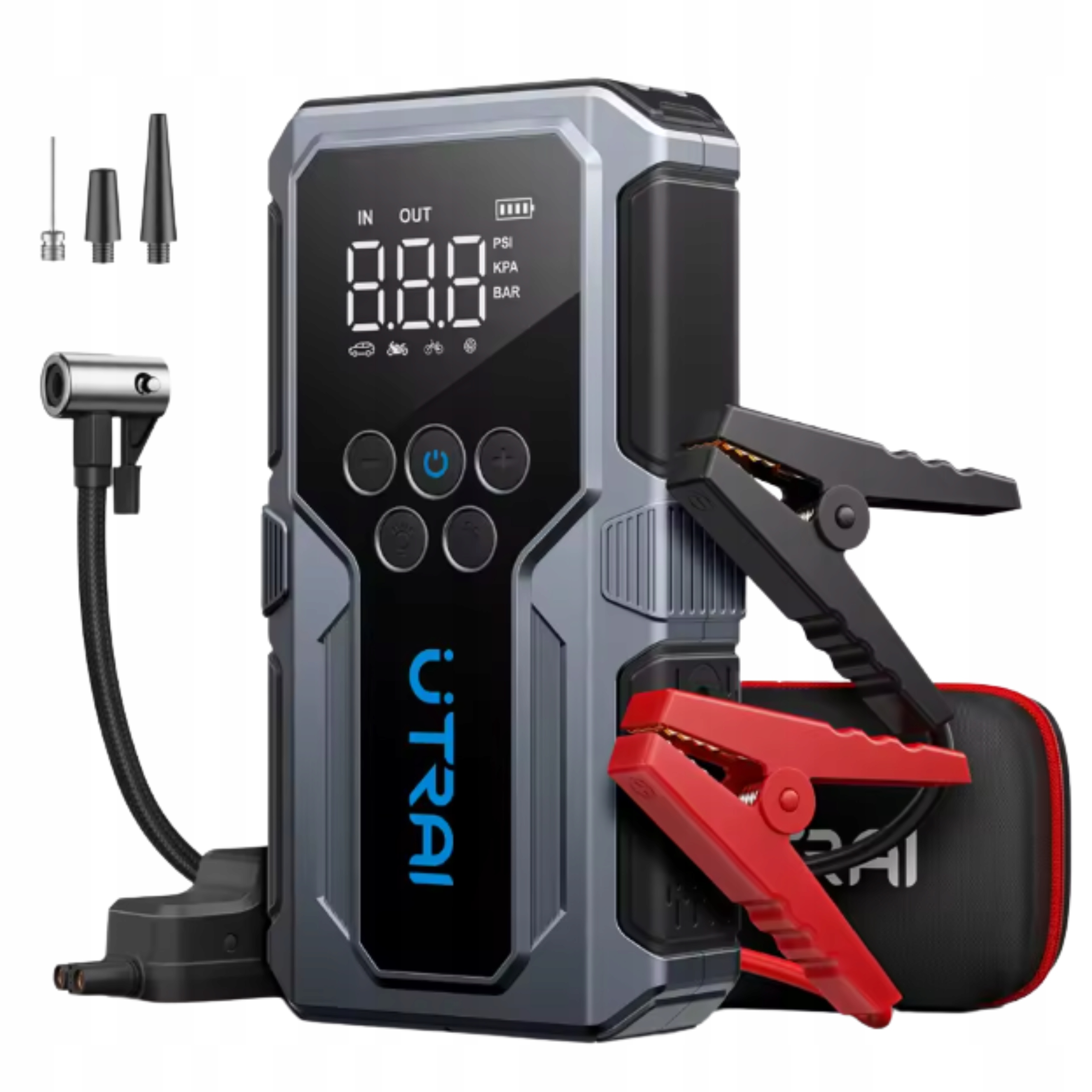 Startovací Zařízení Pro Auto Startování Jump Starter Kompresor 1500A