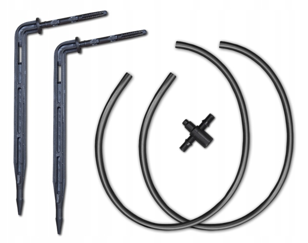 Emiter KROPLOWNIK Patykowy DŁUGI wężyk 50cm x25szt 2122L