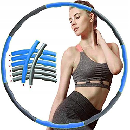 PIANKOWE Składane Hula Hop MASAŻ Odchudzający NIEBIESKI