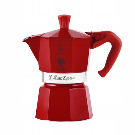 BIALETTI MOKA EXPRESS KAWIARKA WINTER WONDERLAND CZERWONA 3tz