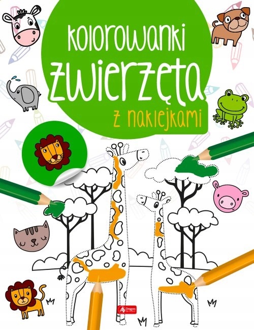 

Zwierzęta. Kolorowanka z naklejkami