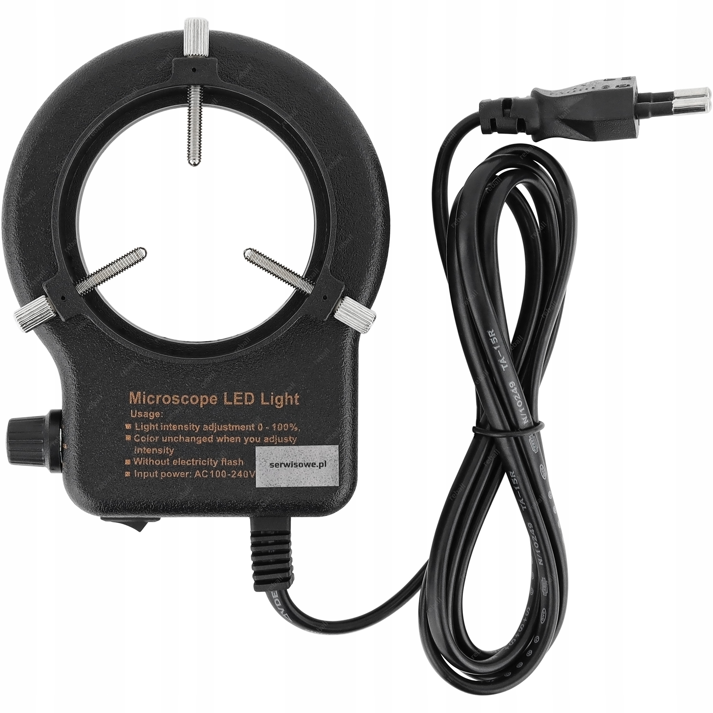 OŚWIETLENIE DO MIKROSKOPU PODŚWIETLENIE Z REGULACJĄ JASNOŚCI 144x LED 58mm Kod producenta REGULOWANE OŚWIETLENIE DO MIKROSKOPU 144xLED
