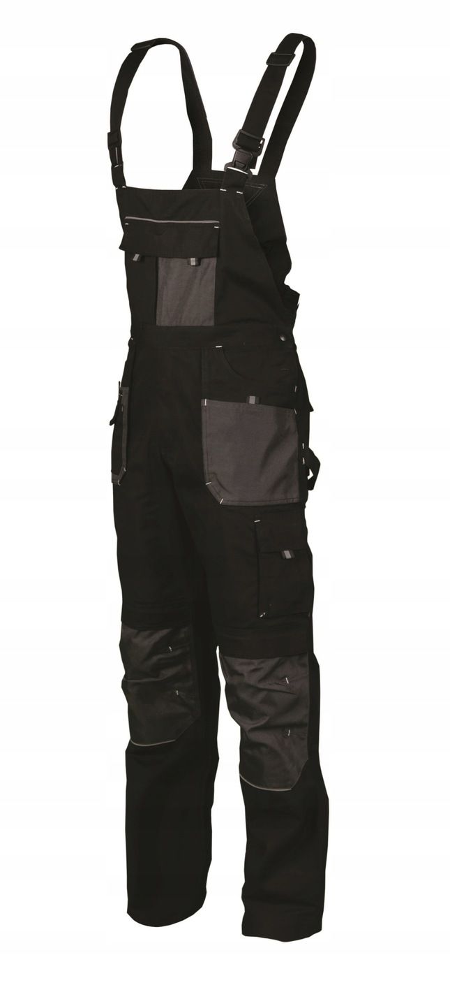 Stalco Spodnie Ogrodniczki Robocze Męskie Basic Line Czarne M S-51030